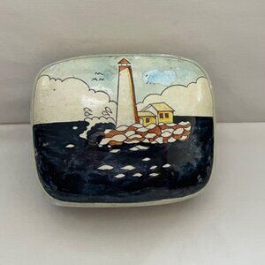 Vintage Lighthouse Trinket Box